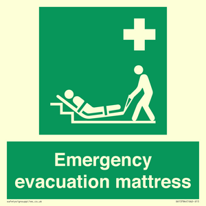 Emergency evacuation mattress